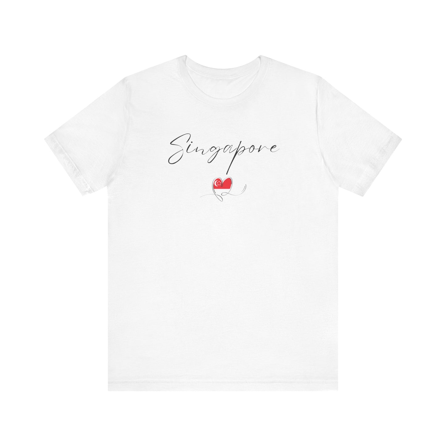 Singapore Flag Unisex Jersey Short Sleeve Tee