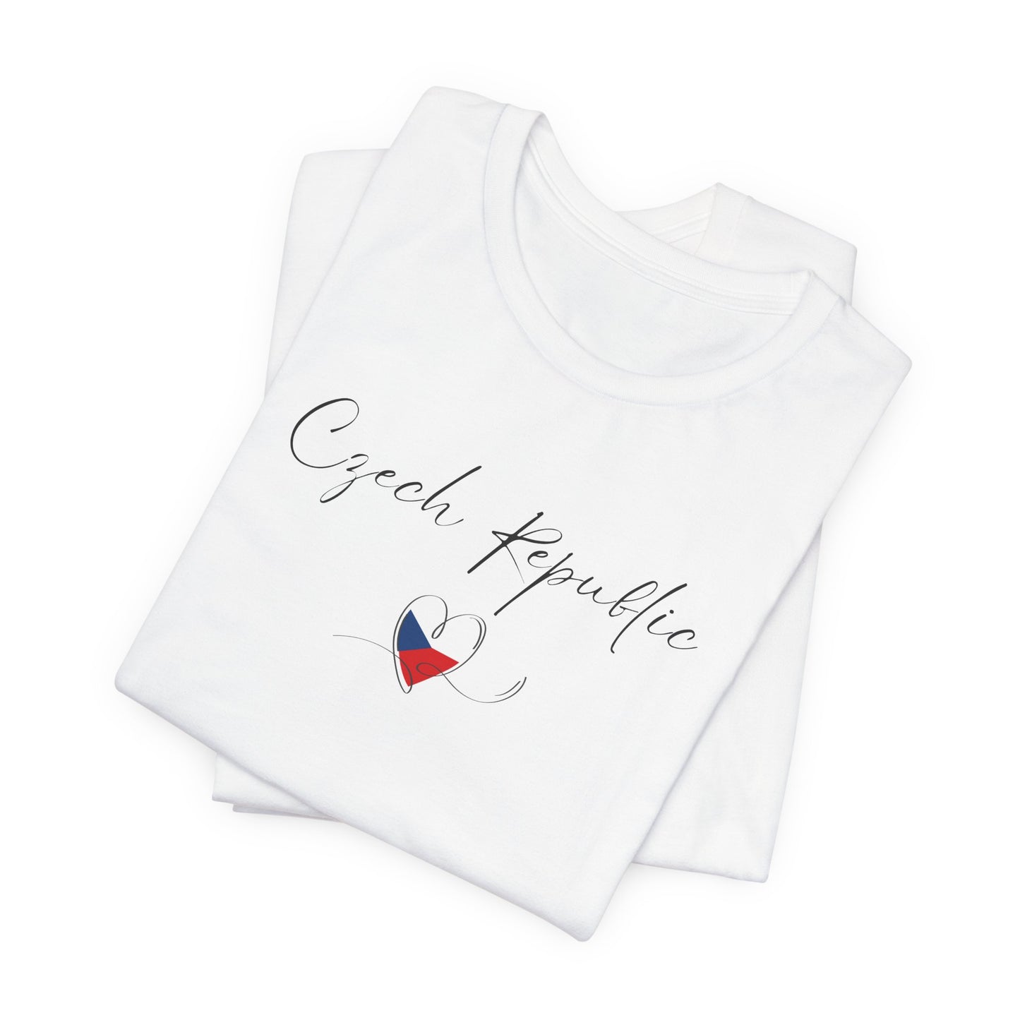 Czech Republic Flag Unisex Jersey Short Sleeve Tee