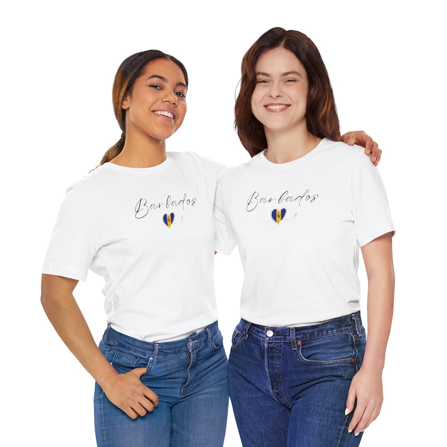 Barbados Flag Unisex Jersey Short Sleeve Tee
