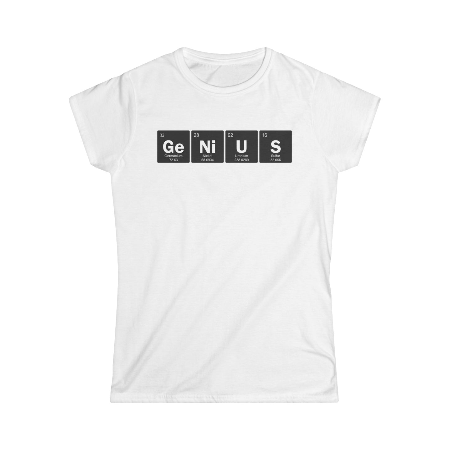 Genius Black Block Letters Women's Tee
