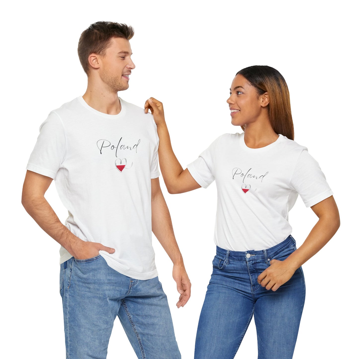 Poland Flag Unisex Jersey Short Sleeve Tee