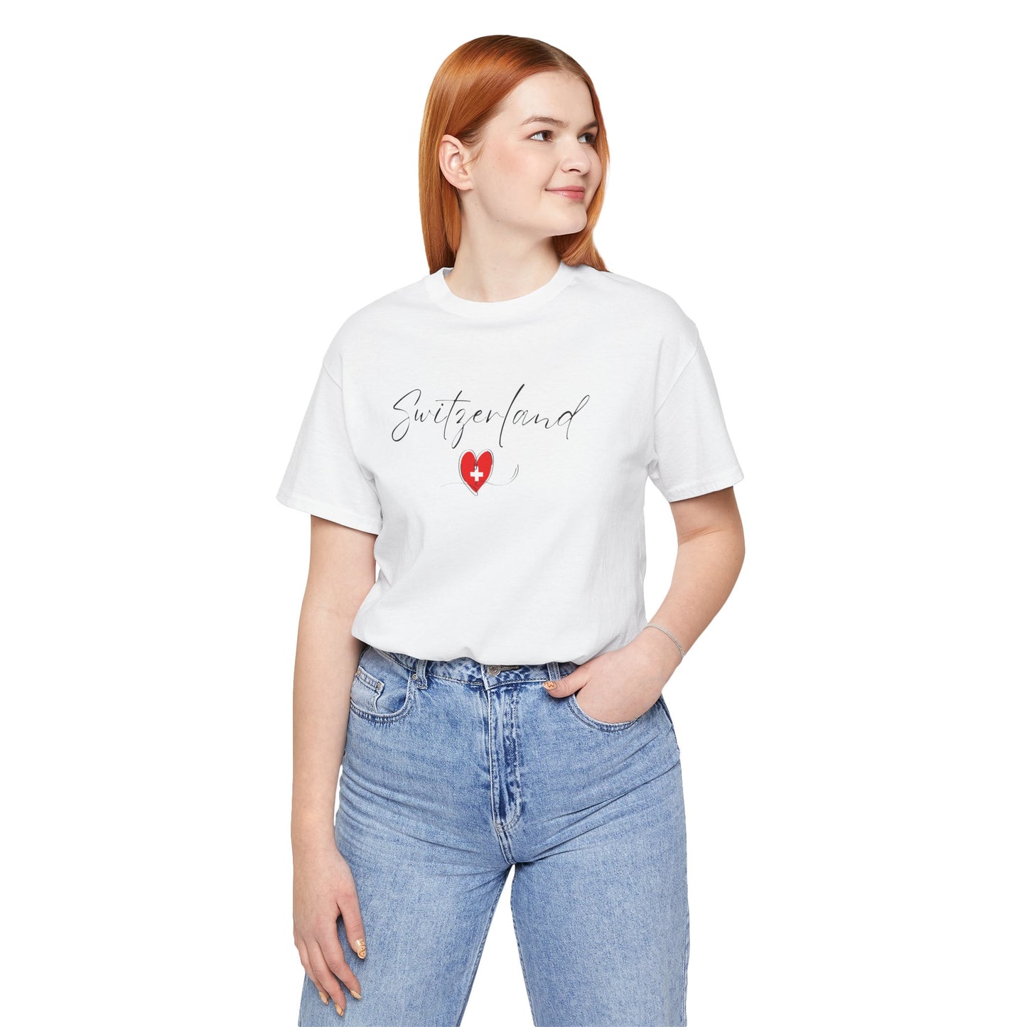 Switzerland Flag Unisex Jersey Short Sleeve Tee