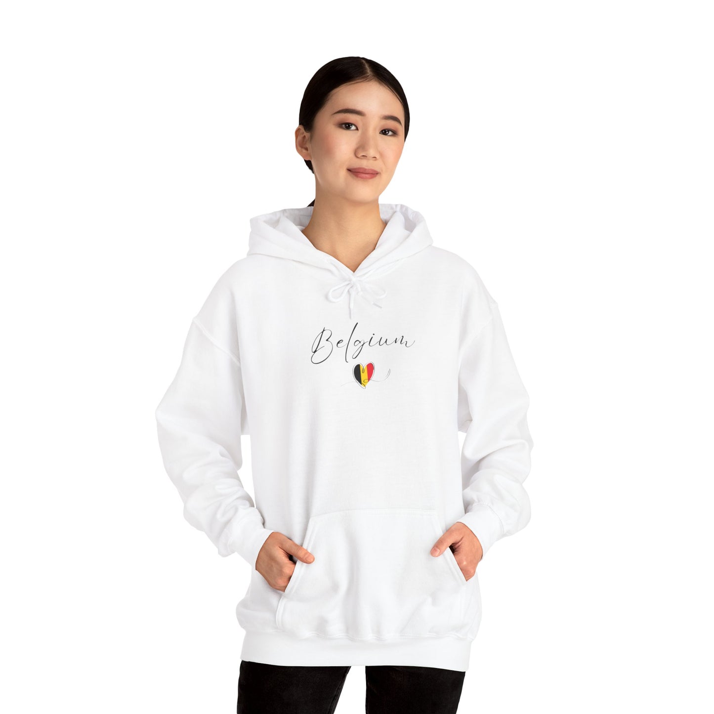 Belgium Flag Unisex Heavy Blend™ Hooded Sweatshirt