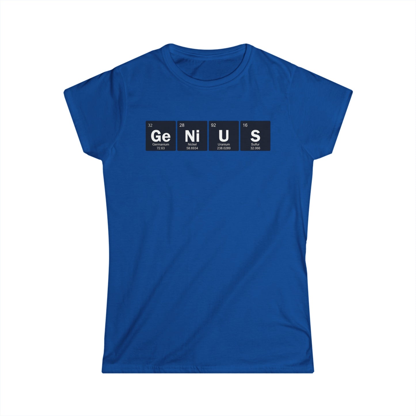 Genius Black Block Letters Women's Tee