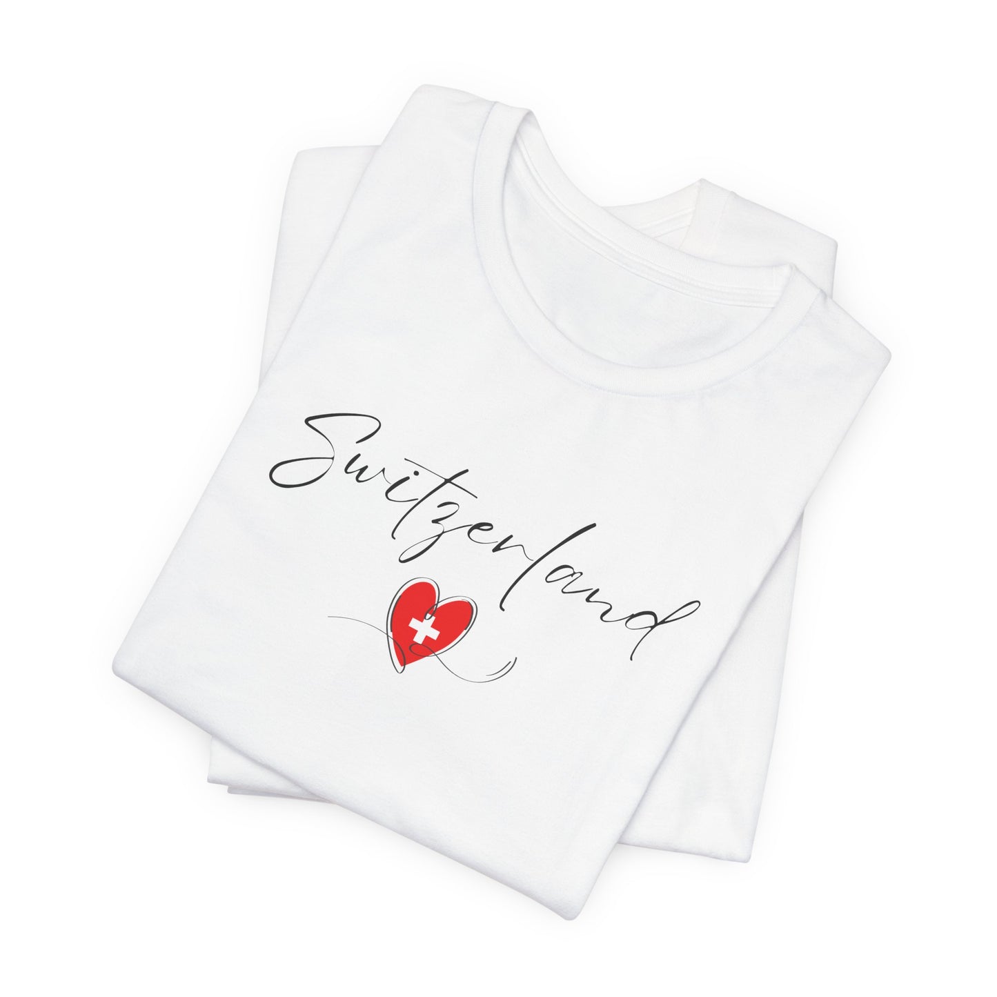 Switzerland Flag Unisex Jersey Short Sleeve Tee