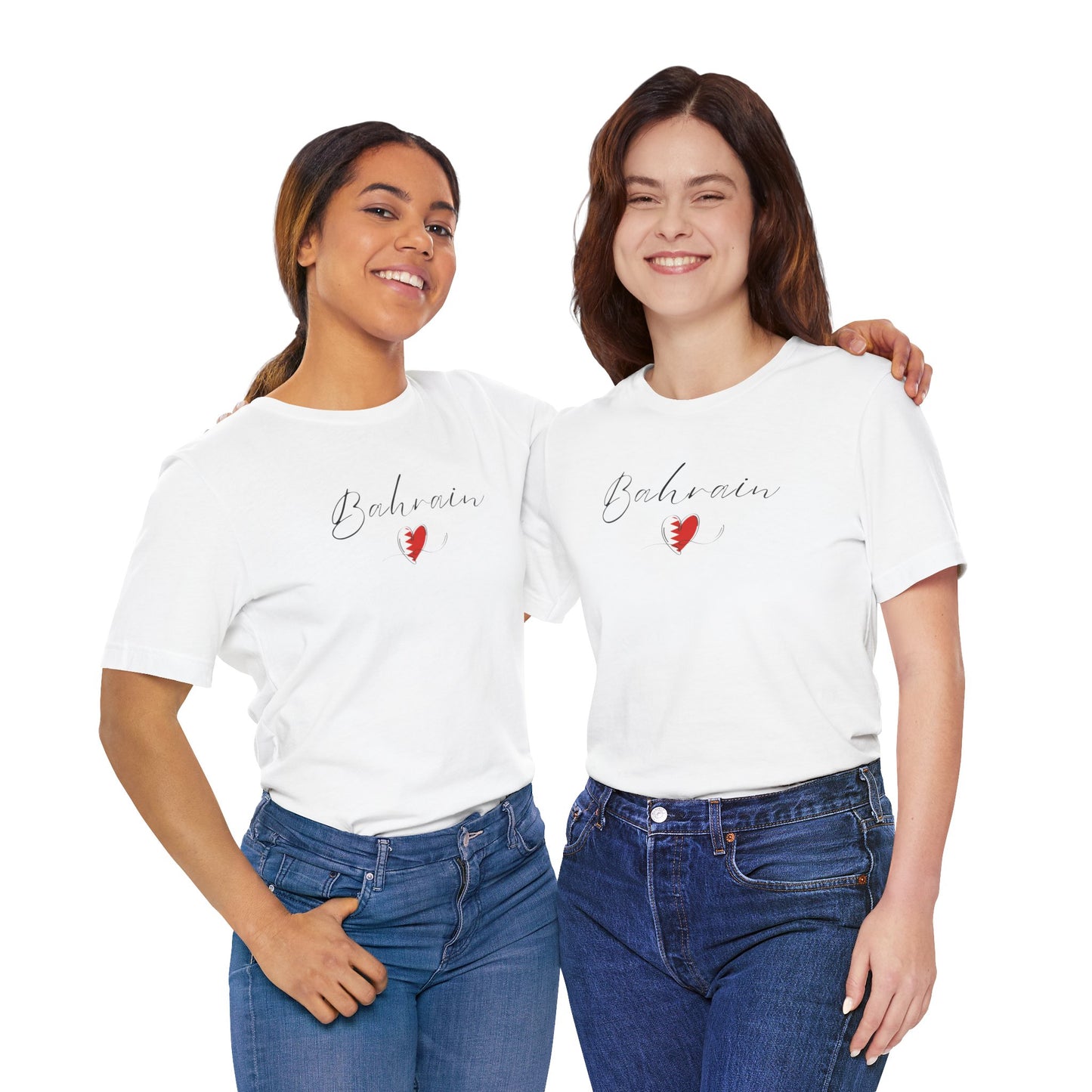 Bahrain Flag Unisex Jersey Short Sleeve Tee