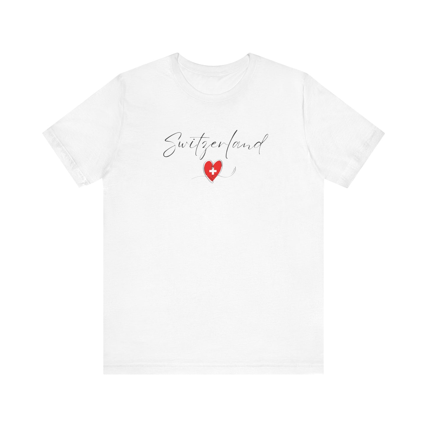 Switzerland Flag Unisex Jersey Short Sleeve Tee