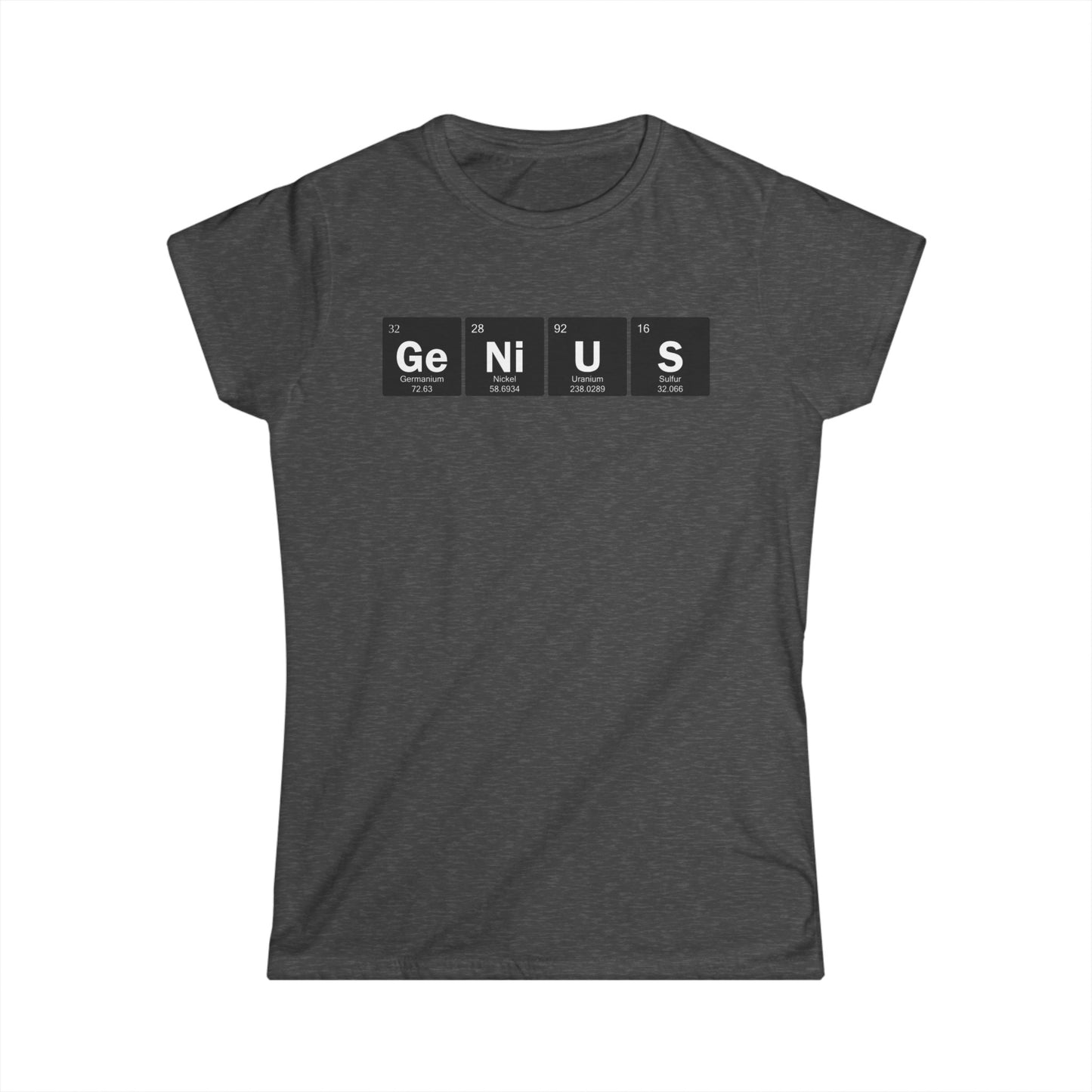Genius Black Block Letters Women's Tee