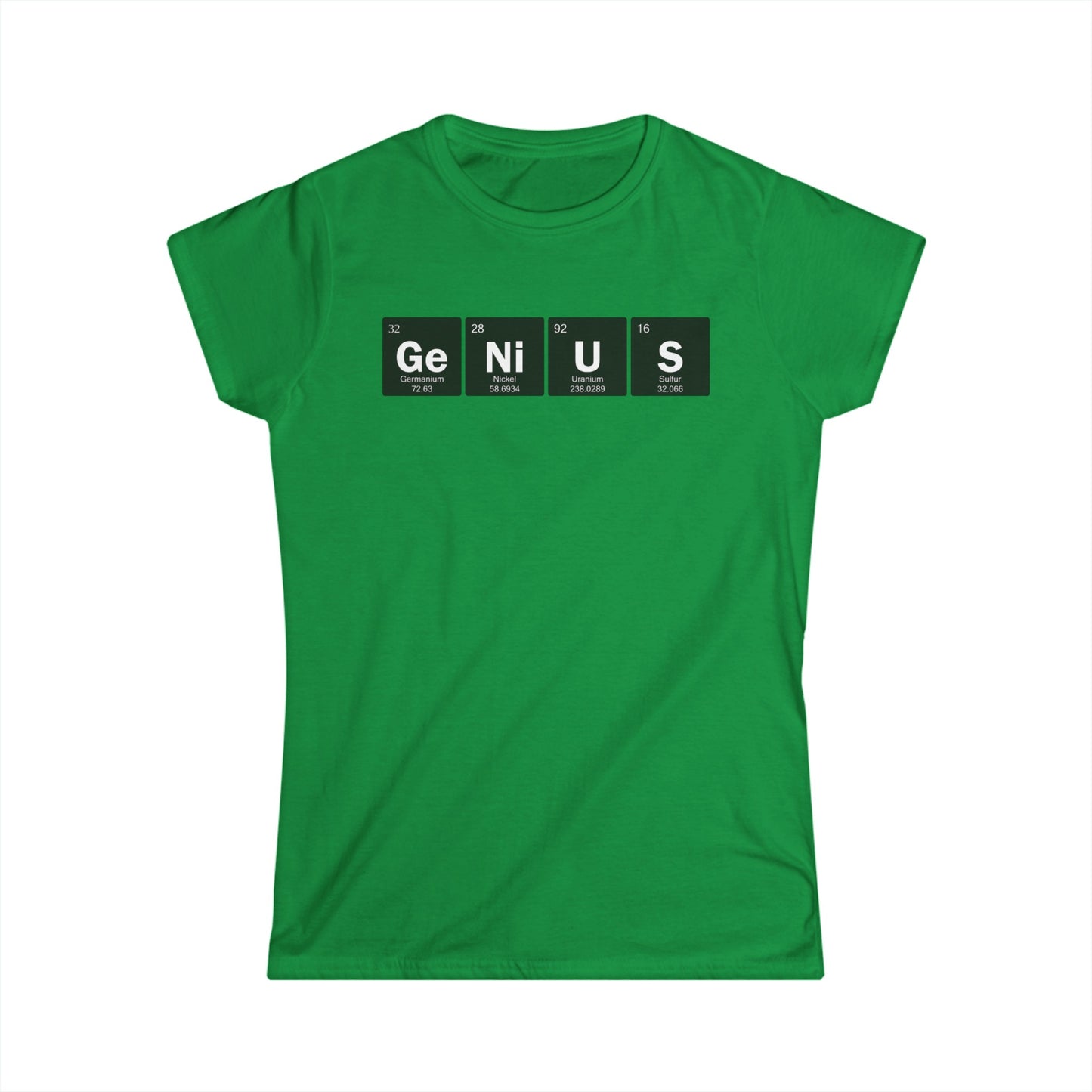 Genius Black Block Letters Women's Tee