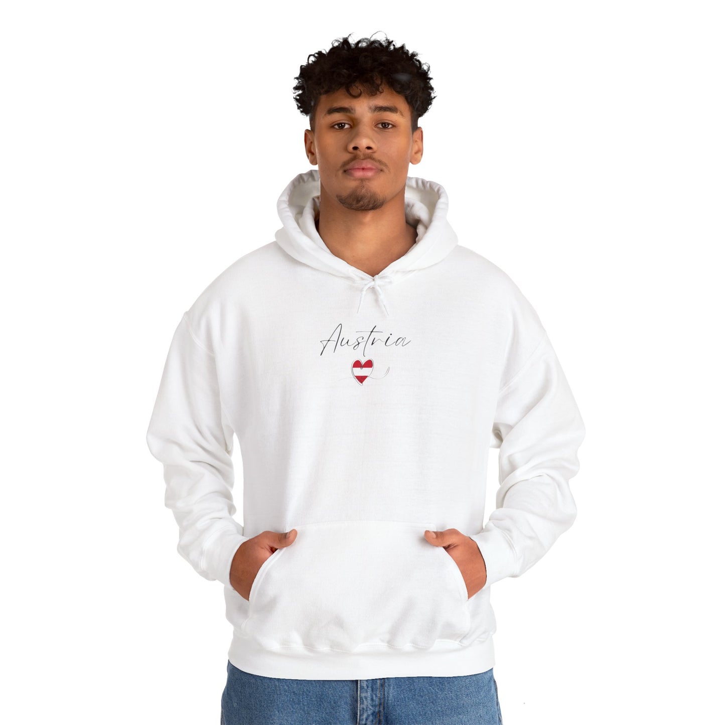 Austrian Flag Unisex Heavy Blend™ Hooded Sweatshirt