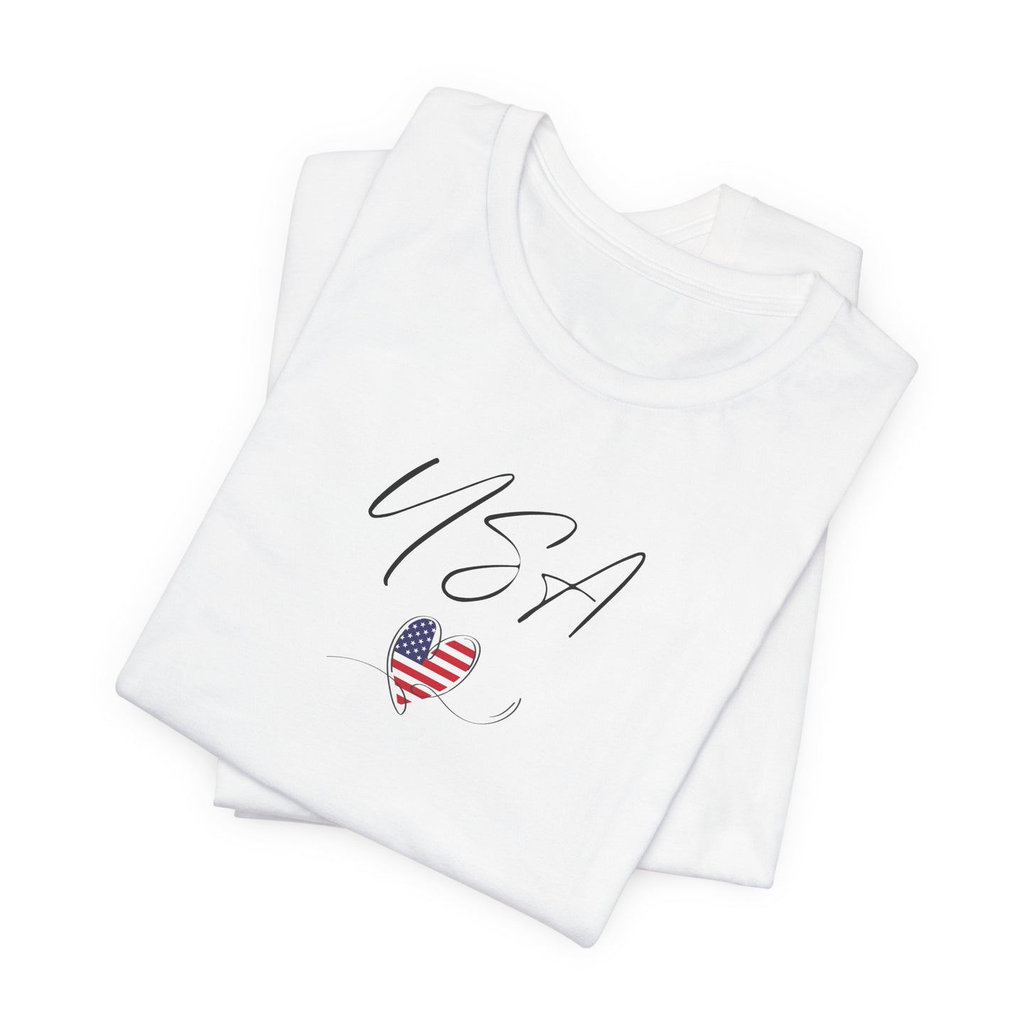 USA Flag Unisex Jersey Short Sleeve Tee