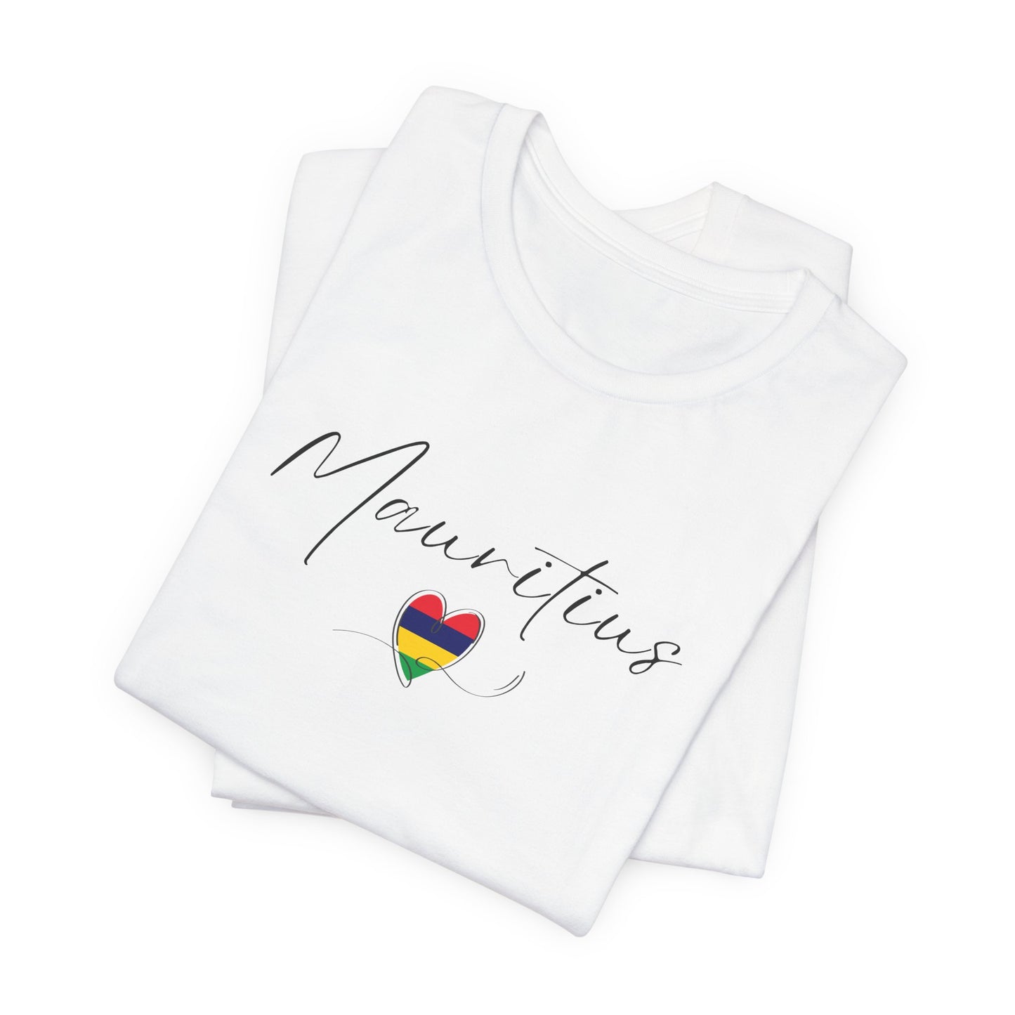Mauritius Flag Unisex Jersey Short Sleeve Tee