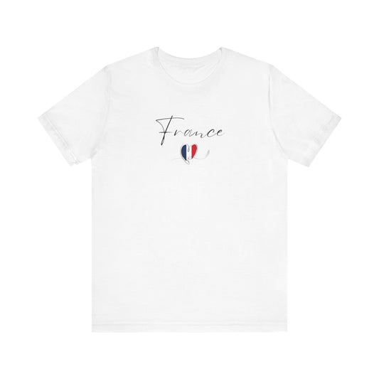 France Flag Unisex Jersey Short Sleeve Tee