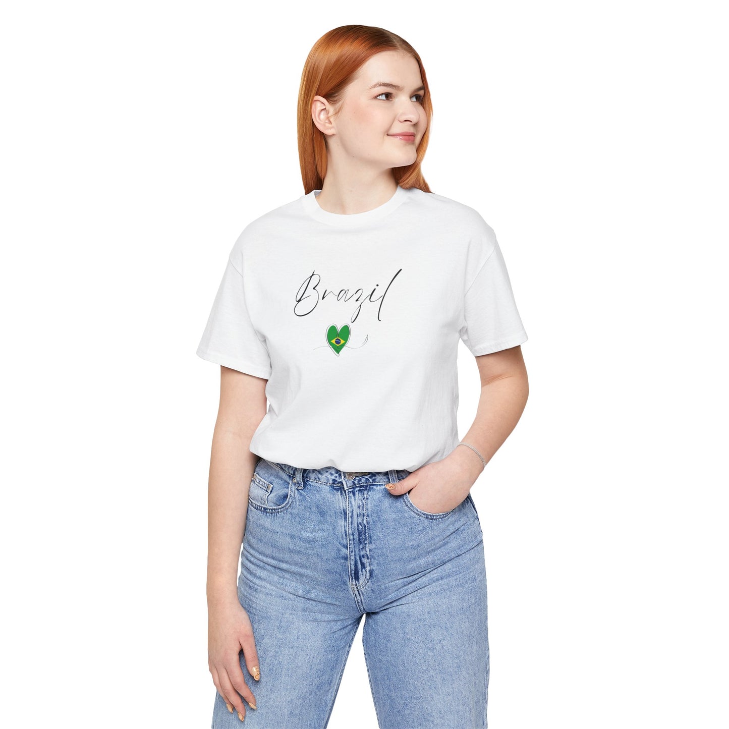 Brazil Flag Unisex Jersey Short Sleeve Tee