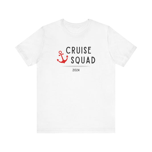Red Cruise Squad 2024 Unisex Jersey Short Sleeve Tee