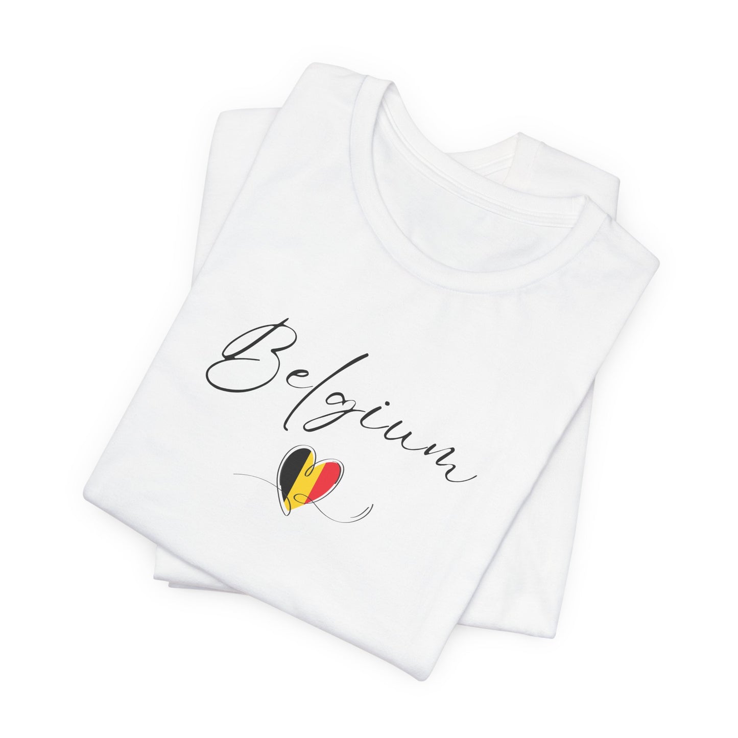 Belgium Flag Unisex Jersey Short Sleeve Tee