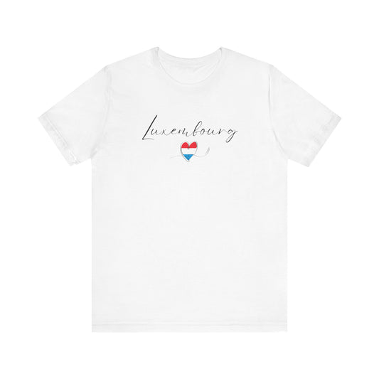 Luxembourg Flag Unisex Jersey Short Sleeve Tee
