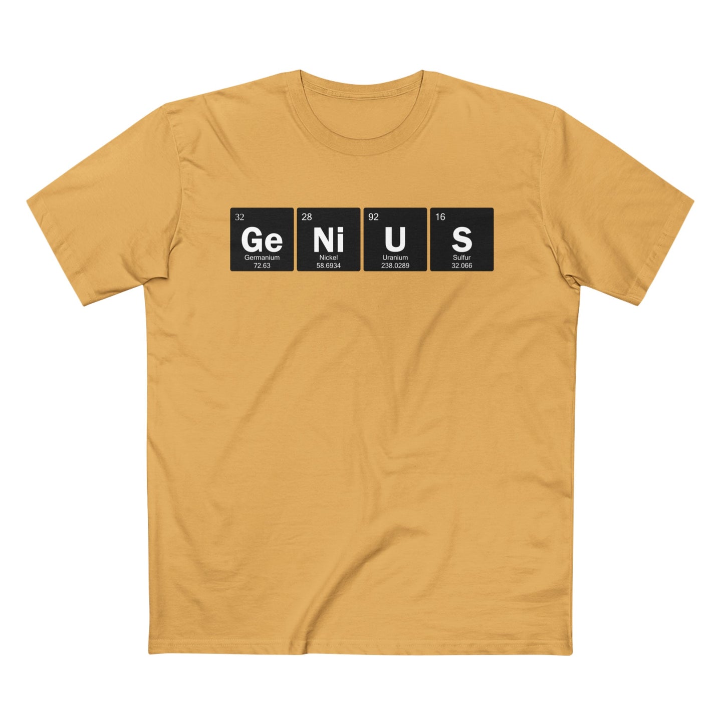 Genius Black Block Letters Men's Tee