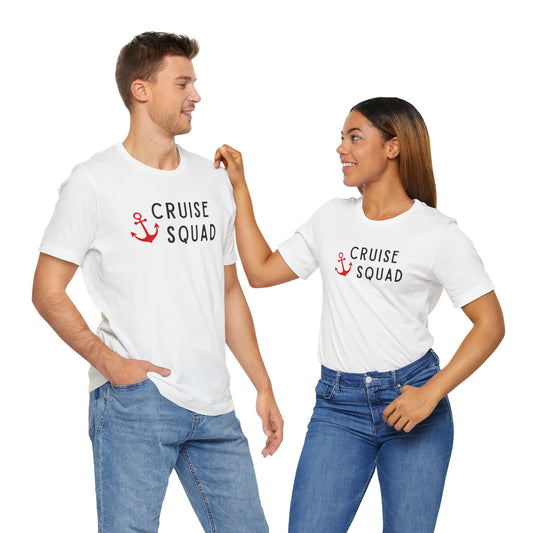Red Cruise Squad Unisex Jersey Short Sleeve Tee