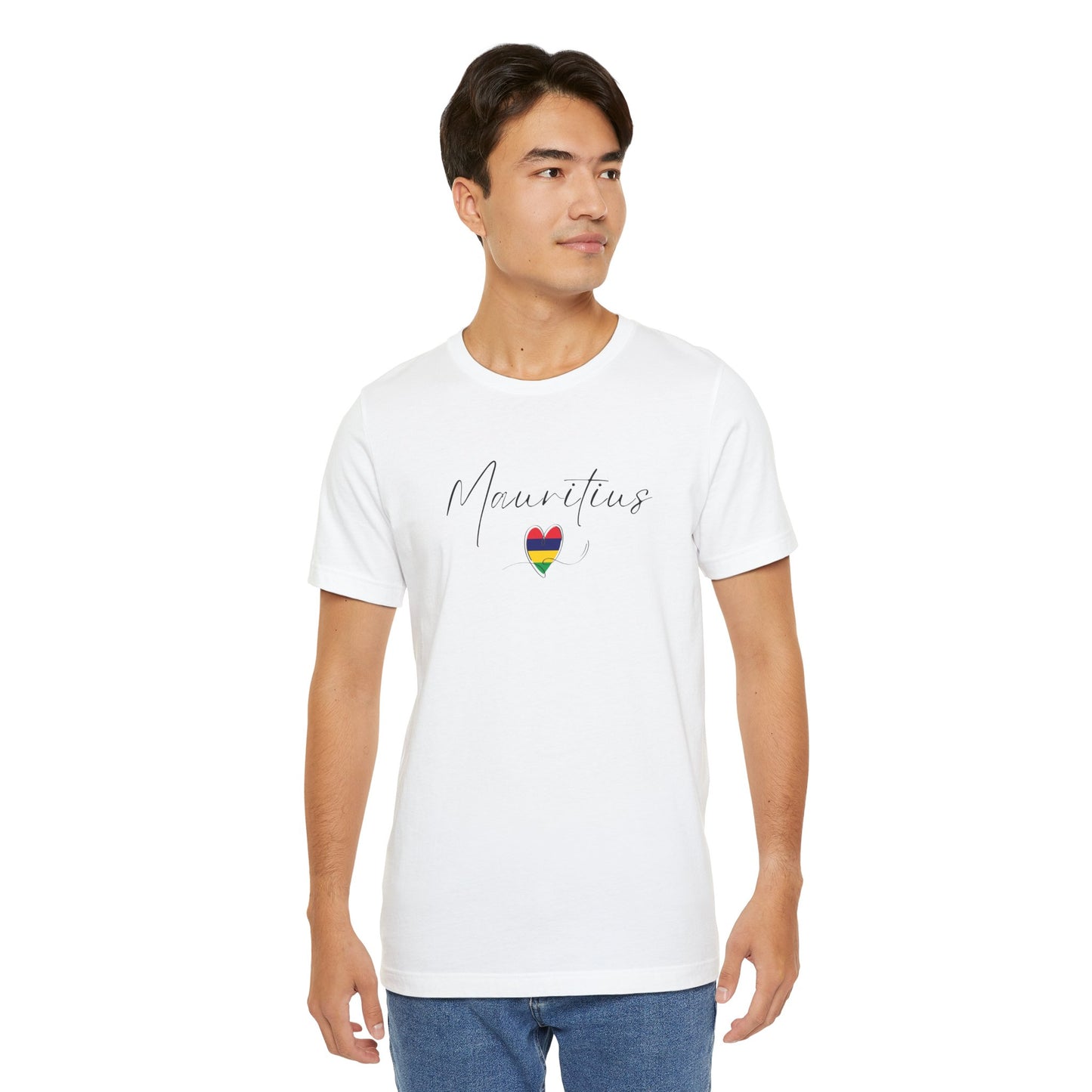 Mauritius Flag Unisex Jersey Short Sleeve Tee