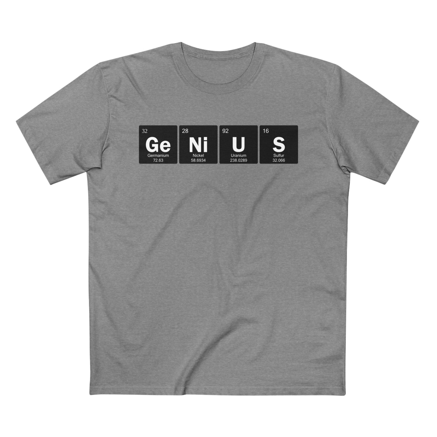 Genius Black Block Letters Men's Tee