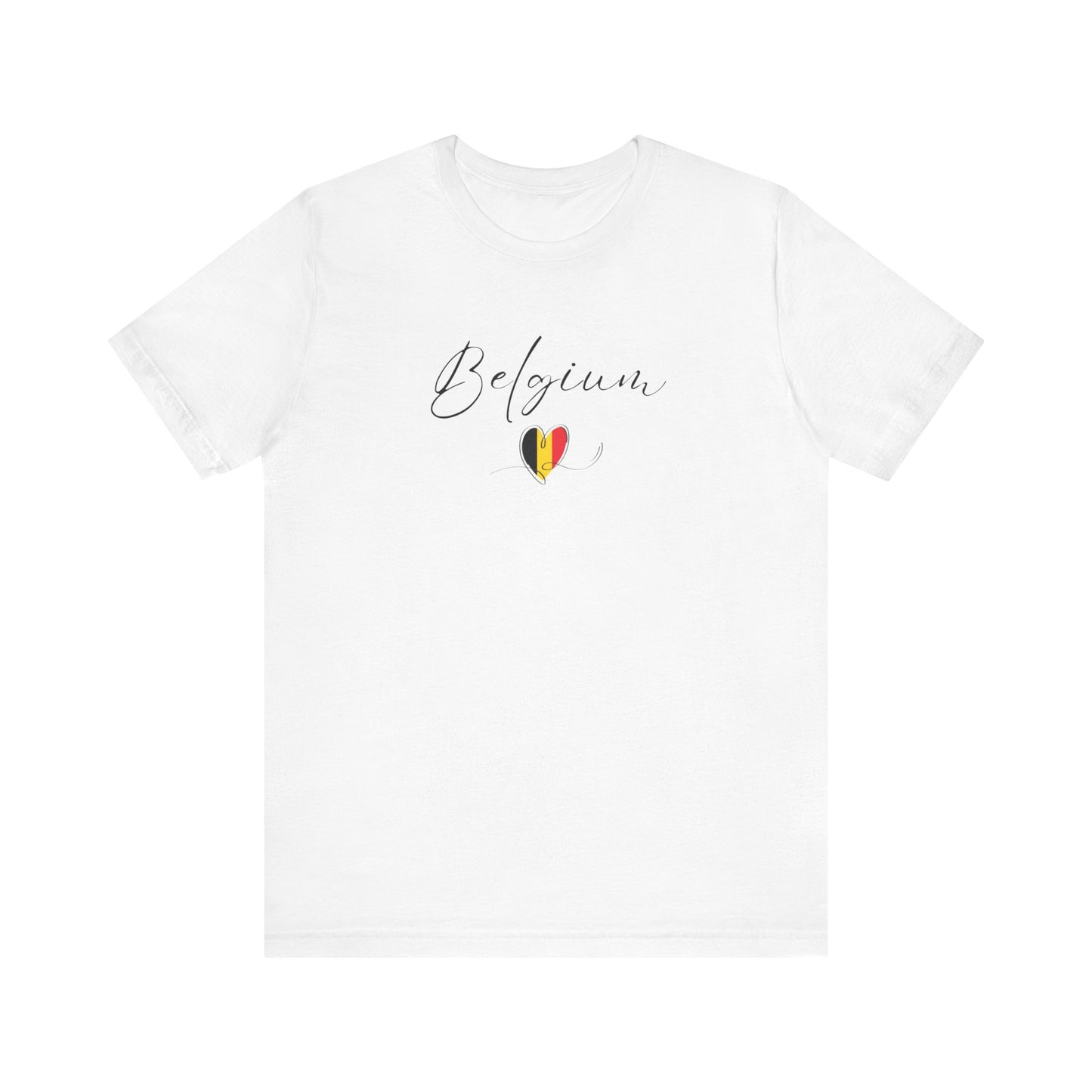 Belgium Flag Unisex Jersey Short Sleeve Tee