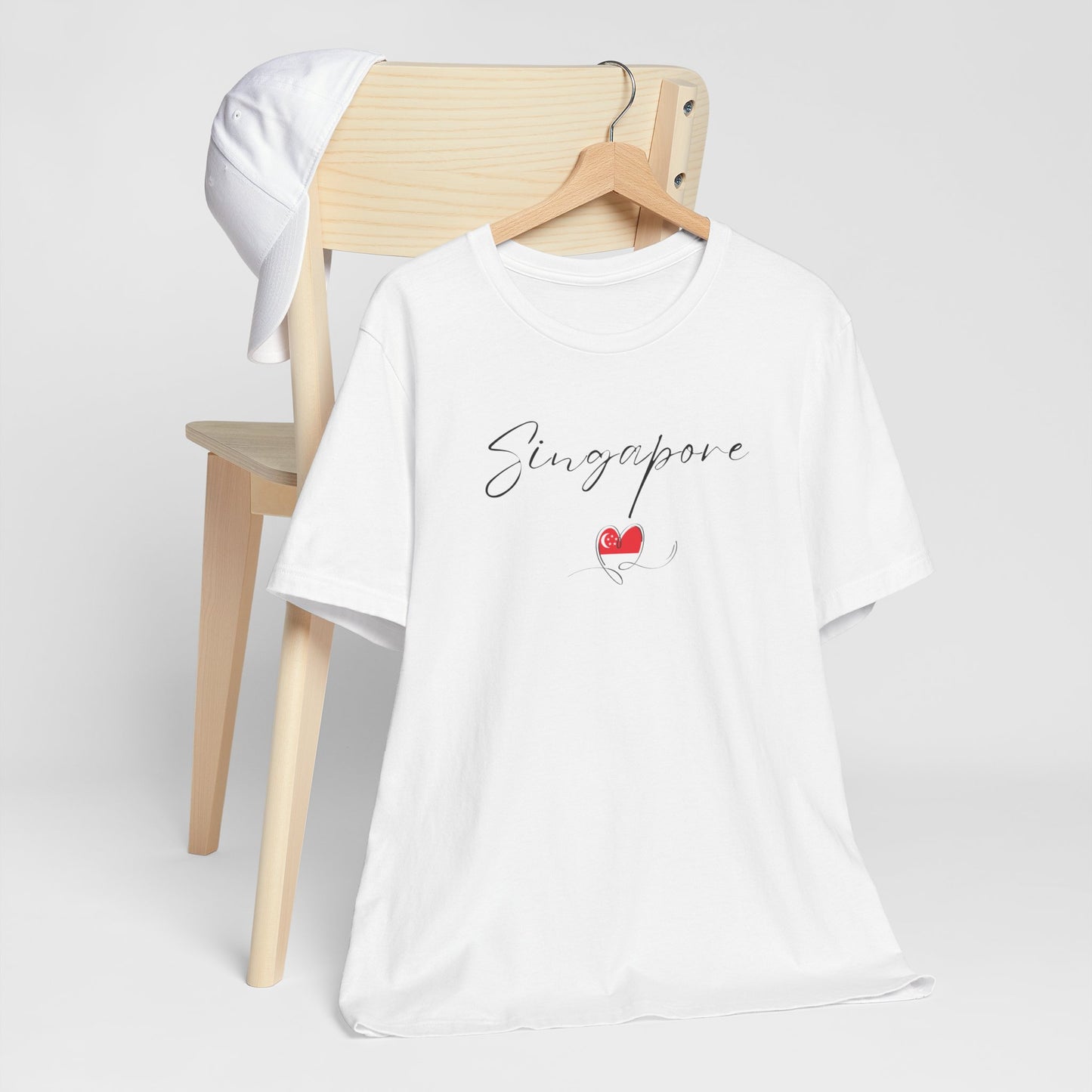 Singapore Flag Unisex Jersey Short Sleeve Tee