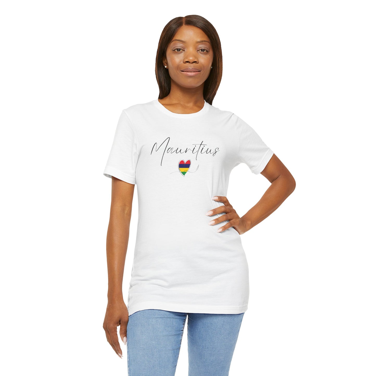 Mauritius Flag Unisex Jersey Short Sleeve Tee