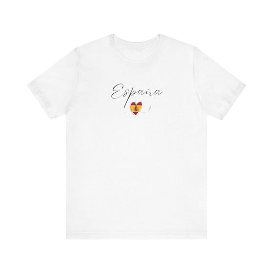 España Flag Unisex Jersey Short Sleeve Tee