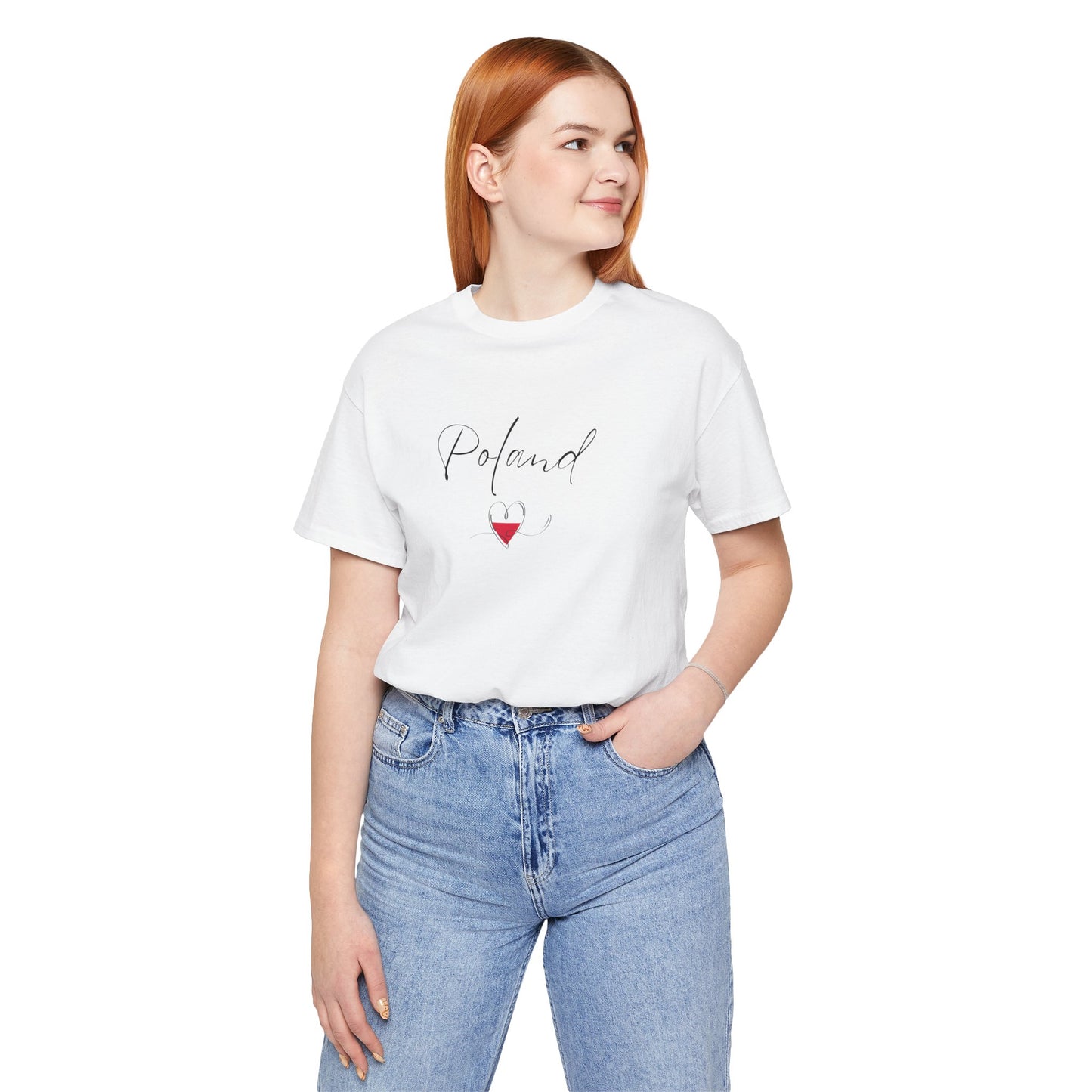 Poland Flag Unisex Jersey Short Sleeve Tee