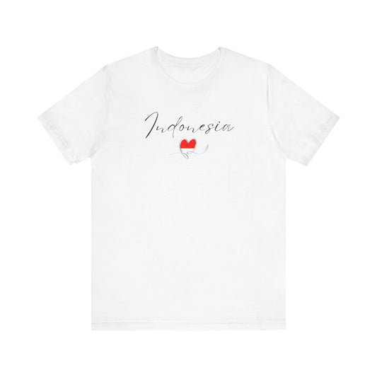 Indonesia Flag Unisex Jersey Short Sleeve Tee