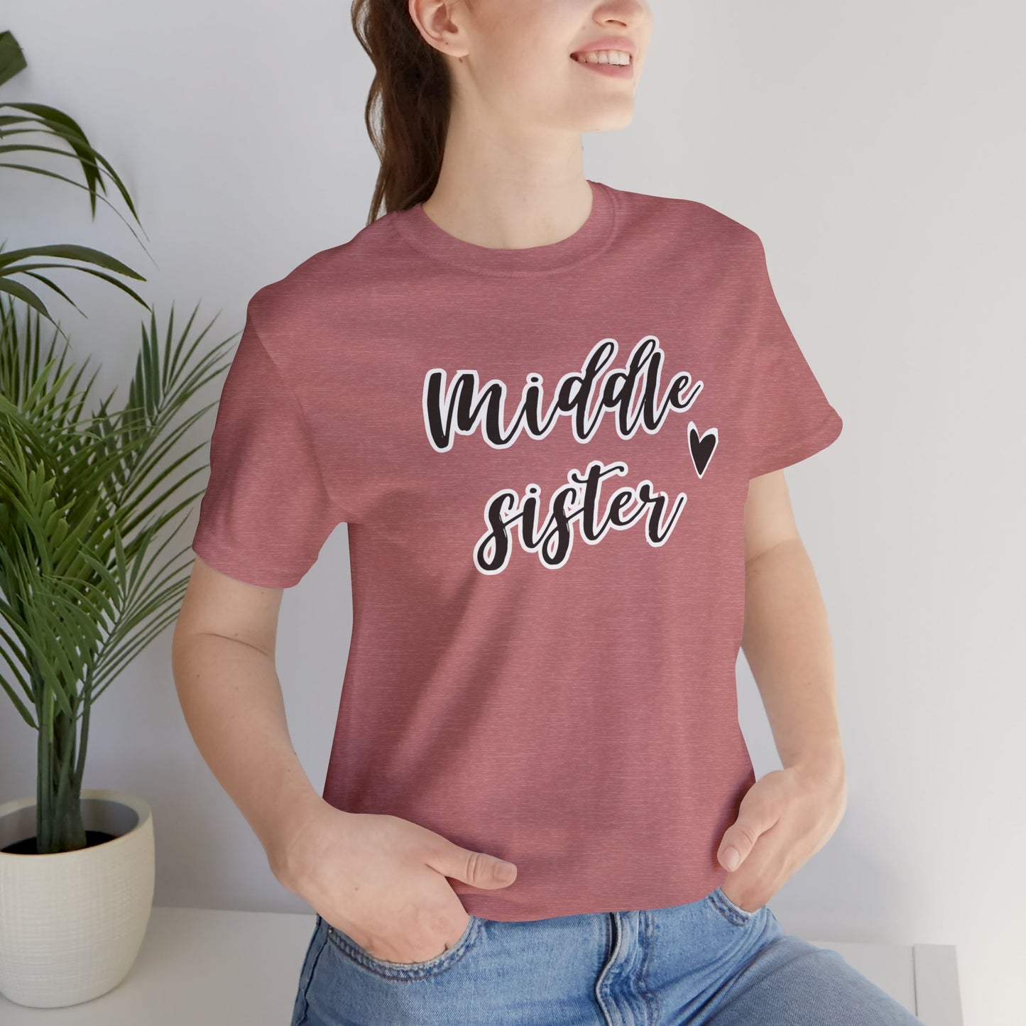 Middle Sister Jersey Short Sleeve Tee