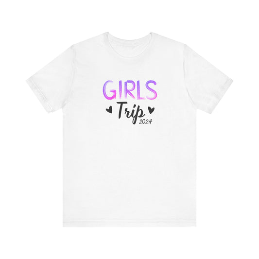 Pink/Purple Girls Trip 2024 Jersey Short Sleeve Tee