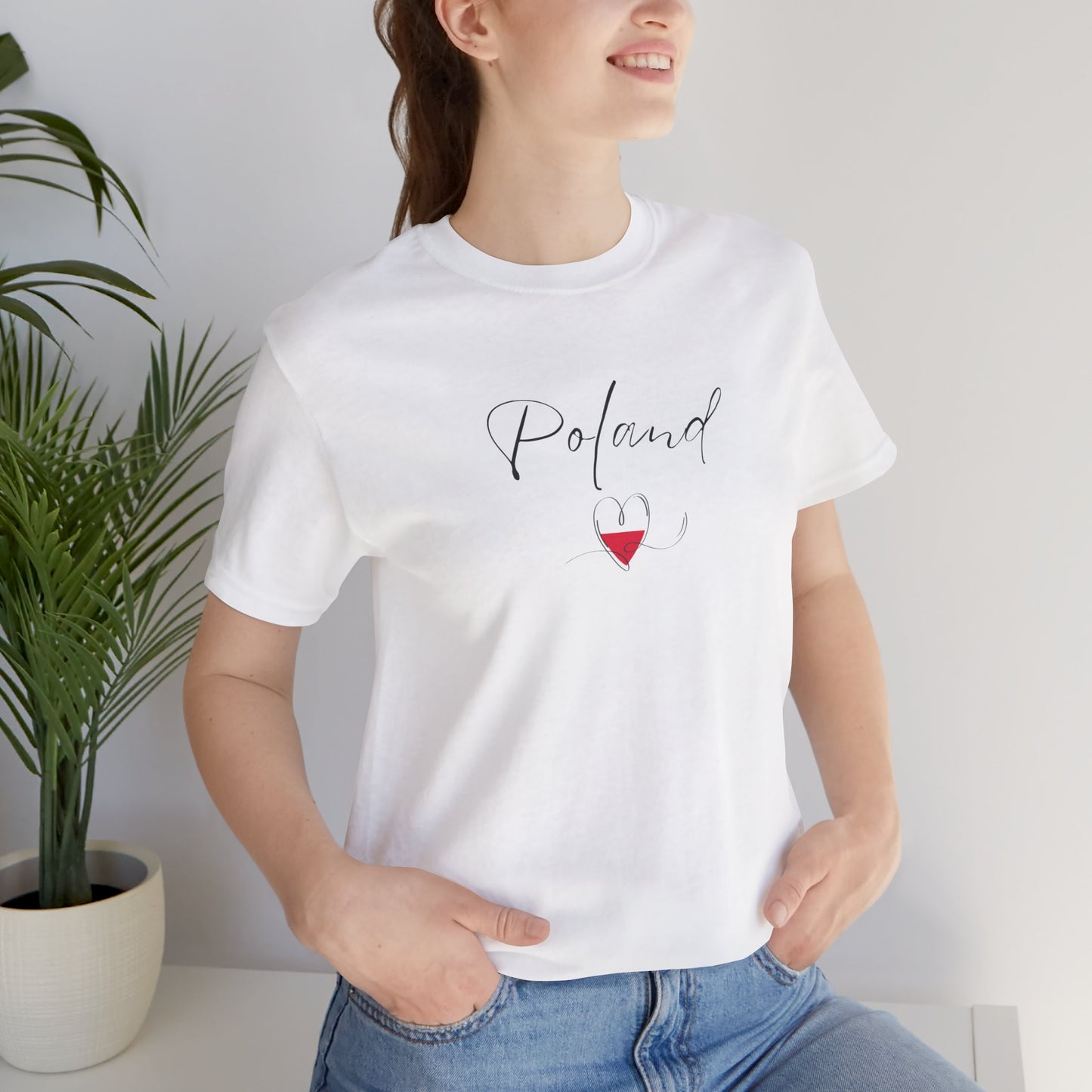 Poland Flag Unisex Jersey Short Sleeve Tee