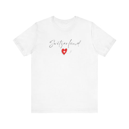 Switzerland Flag Unisex Jersey Short Sleeve Tee