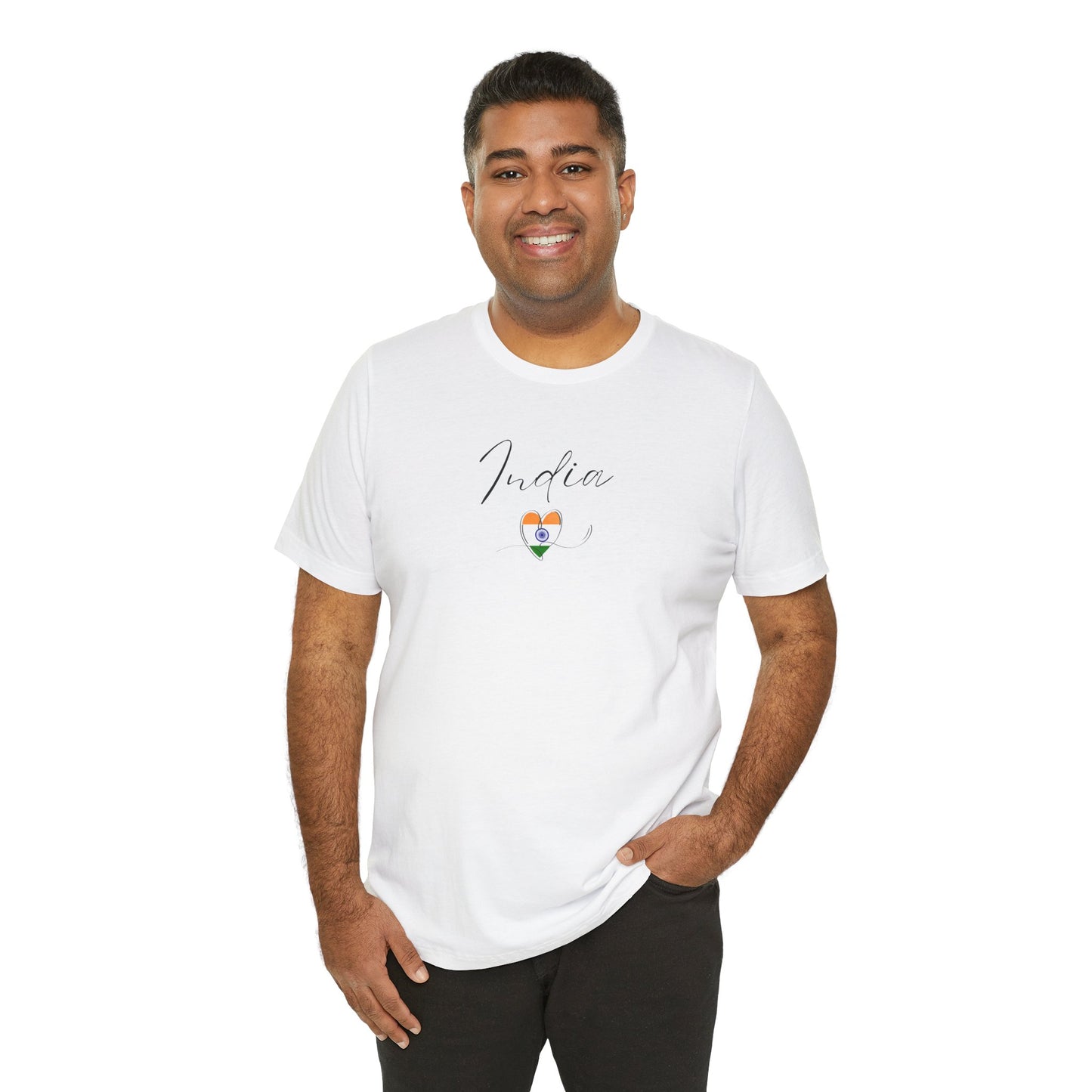 India Flag Unisex Jersey Short Sleeve Tee