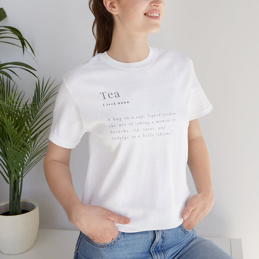 Tea Noun Unisex Jersey Short Sleeve Tee