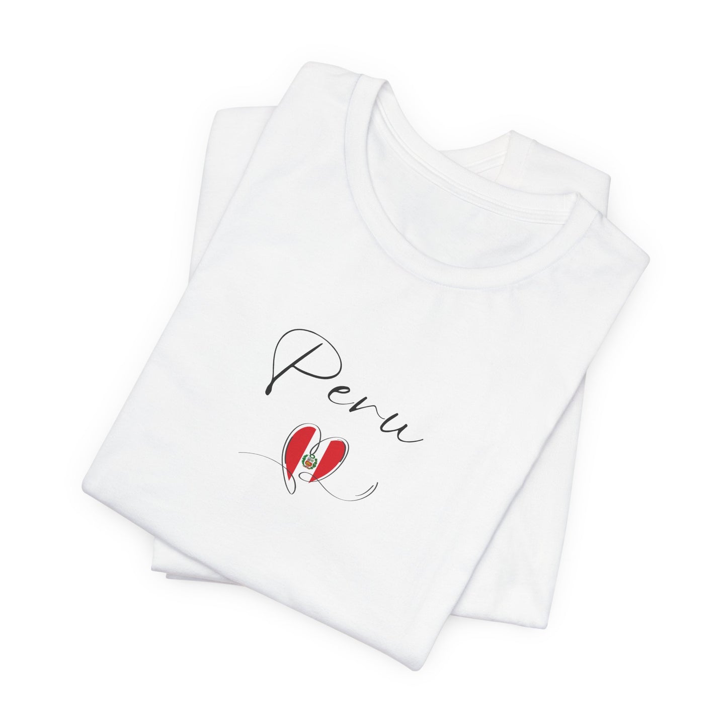 Peru Flag Unisex Jersey Short Sleeve Tee